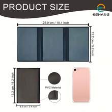 Cartera plegable de identificación, delgada y ligera, con espacio para 3 tarjetas y ranura con ventana para tarjeta de identificación o tarjeta de visita, diseño profesional negro, esencial para viajes, decoración de habitación - Negro - Ver 9