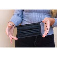 Equate Disposable Earloop Face Masks, Black (25 Count Per Pack) - 3-Pack Value Set