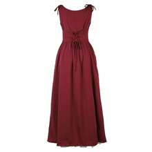 Zhitunemi Renaissance Dress Women Costume Pirate Peasant Dress For Women Medieval Dress Renaissance Costume{"Size_name":"3X-Large","Color_name":"WineRed"} - 酒紅色 - 查看 3