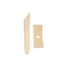 2pcs Pottery Ribs 12.7cm 19.8cm Wooden Clay Ceramic Sculpting Tools Set Finishing Shaping And Smoothing Removing Finger Marks