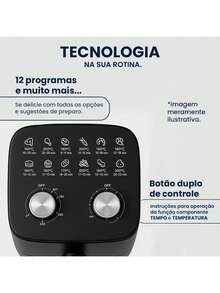 Air Fryer 3.7L Black Temperature Control With Front Display And Removable Non-Stick Basket - Xem 6