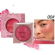 Rosawee Shimmering 6-Color Blush & Highlighter Palette Silky-Smooth Powder With A Natural Glow The Perfect Festive Gift - 彩色 - 查看 16