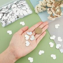 100 قطعة من ملصقات المرآة القلبية الشكل اللاصقة ذاتيًا من الأكريليك، ملصقات قلب صغيرة عاكسة مقاومة للماء، مناسبة لديكور المنزل، الجدران المميزة، مشاريع الحرف اليدوية DIY، وديكورات الحفلات أو الزفاف - متعدد الألوان - مشاهدة 2