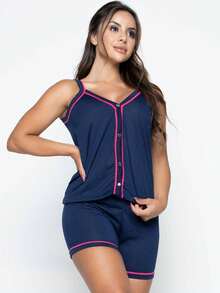 Bravaa Store Women Pajama Sets - 藍色 - 查看 4