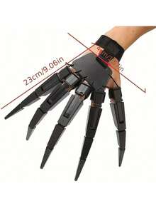 1 件创意塑料万圣节派对指关节户外道具 - 黑色 - 查看 7