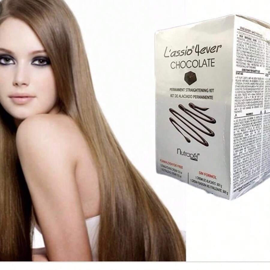 Kit Alisador de Pelo Chocolate 4EVER LASSIO - Gel íquido para Todos Tipos de Cabello, 300 Gramos - Multicolor - Ver 1
