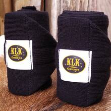 KLK Couros Resting Band Protection Band For Horse 4 Legs - Black - View 2