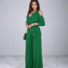 Mono de Mujer Casual y Elegante Con Detalle en Manga #SensaciónDelujo #EstiloRomanticoDeSanValentín - Verde Bandera N - Ver 2