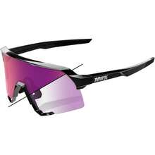 Sport Performance Cycling - Vented Baseball, Road Bike, & Triathlon Racing With Interchangeable Lens - Đen bóng; Gương tím đổi màu - Xem 1