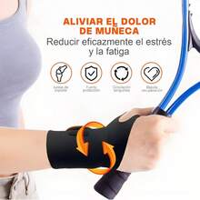 Muequera, 2 Pack Muequera Tunel Carpiano, Muequera de desgarro elstica ultrafina TFCC, Muequera para lesiones de mueca, alivia el dolor causado por artritis, tendinitis del tnel carpiano - inicial - Ver 3