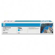 HP Original LaserJet 126A Cyan Toner Cartridge - White - View 1