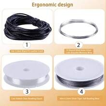 717 Pzs Kit de Bisutera para Hacer Aretes, Joyas, Bisutera Material para Hacer Joyera de Herramientas, Kit de Suministros Herramientas para Hacer o Reparar Joyas Plata - pago - Ver 4