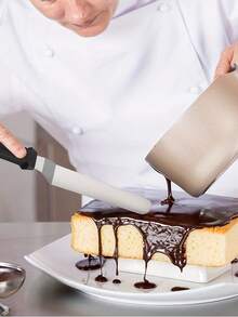 Set de 1/3 espátulas para pasteles, juego de espátulas de acero inoxidable para alisar pasteles - Herramientas de decoración de pasteles de 6 pulgadas, 8 pulgadas, 10 pulgadas para vuelta al colegio, decoraciones navideñas, celebraciones navideñas, decoraciones festivas, equipo de repostería - Multicolor - Ver 6