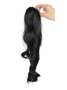 Peluca sintética con trenzas, coleta de mujer con sensación antigua estadounidense, coleta baja atada a un lado, voluminosa simulación de cabello, pinzas de pelo, accesorios de invierno para el cabello, elegantes pinzas de pelo, pinza de invierno para el cabello - Multicolor - Ver 12