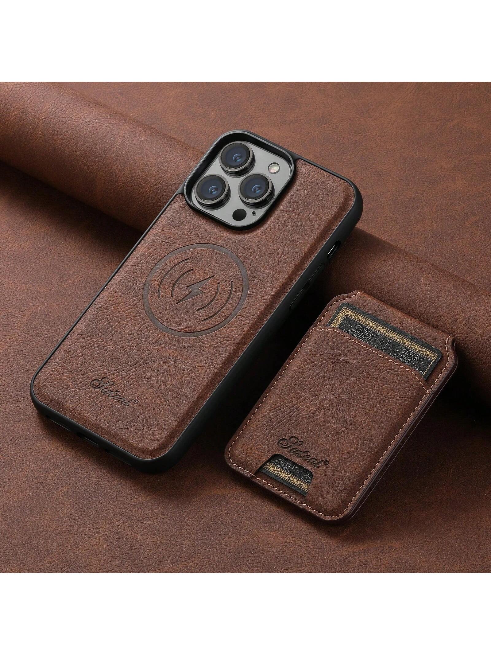 SUTENI Magnetic Card Slot Luxury Leather Wallet Bags Phone Cases For IPhone 17 16 15 14 13 12 Pro Max Plus Cover