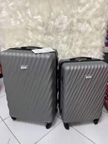 LARGE 40kg Travel Suitcase Large For Buses 360° Wheels POLYPROPYLENE Material - Cinza - 查看 2