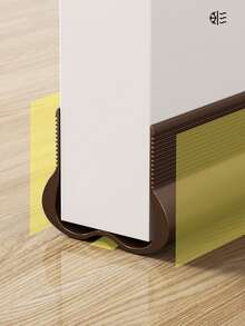 Soundproof, Windproof, Insect-Proof And Water-Blocking PVC Sealing Strip At The Bottom Of The Door, Self-Adhesive Silent Gap Stop Strip For Bedrooms (Suitable For Doors With A Thickness Of 3.5cm/1.38in-4.6cm/1.81in. Please Confirm Before Purchasing) - Multicolor - View 5