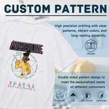 Camiseta Unisex A Goofy Movie Powerline - 220g Algodón, Impresión "Groovy Tee" de la Gira Mundial de 1995, Blanco y Negro, Lavable a Máquina, Eventos de Nostalgia de los 90 y Casual Diario para Fans - Blanco - Ver 6