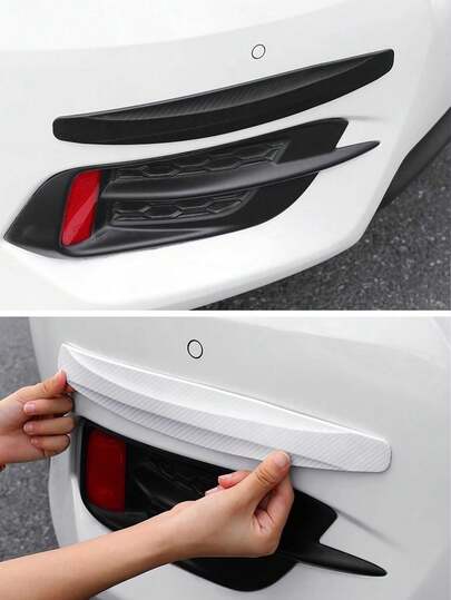 2 peças de tiras anticolisão para para-choques de carro, protetor anti-riscos, decoração universal para proteção de para-choques