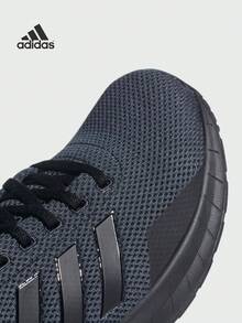 Adidas QUESTAR RIDE Challenge Mileage Smooth Running Mesh Sneakers, Men's Running Shoes With Dual-Color Mesh Upper, Cloudfoam Midsole, Contrast Heel Piece And 3-Stripes - Dark Green - View 9