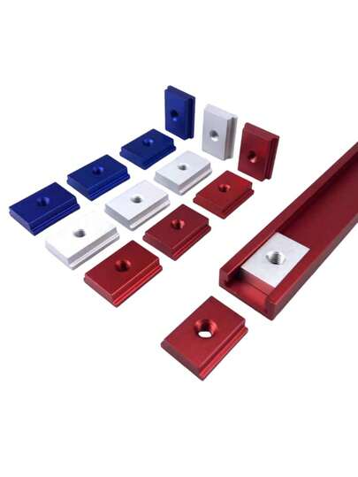 M6M8, T-formad glidstång, Speciellt utformad för träbearbetningsskenor, Gör-det-själv-träbearbetningstillbehör, Tryckblocks glidande fixeringsblock