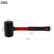 4 - Size Set Elastic Rubber Mallets With Soft Gel Round Tips | Dual - Color Fiber Handles For Comfortable Grip | Ideal For DIY Enthusiasts, Craftsmen & Home Repairs | Perfect For Carpentry, Tile Work, And More