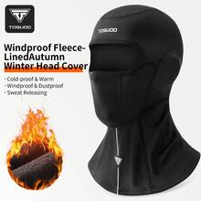TOSUOD Motorcycle Visor & Face Mask - Windproof Fleece, Cold/Warm, Windproof & Full-Face Cover For Men & Women, Winter, Hand Washable (Compatible With Motorcycles/Snowmobiles) - Black - View 15