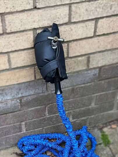 Outdoor Faucet Cover - Winter-Specific, Easy To Install And Remove, Suitable For Gardens, Courtyards, Lawns, As Well As Household Faucets - Storage Of Garden Hoses, Outdoor Faucet Set, Black Cold-Resistant Anti-Freezing Cover, High-Quality Fabric, Weather-Resistant Sleeve, Faucet Protector, Winter Preparation