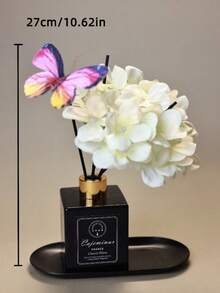 1 buc. Odorizant de cameră de 50 ml cu 5 bețișoare parfumate, potrivit pentru dezodorizarea băii, parfum pentru dormitor, decor pentru casă, sticlă de sticlă, dreptunghiular, fără pene, ulei esențial cu parfum de lungă durată, ideal pentru eliminarea mirosurilor, cadou de Ziua Îndrăgostiților, aromaterapie, difuzor, parfum pentru casă, odorizant pentru casă