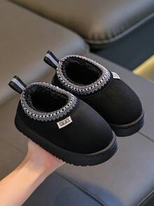 儿童软底拖鞋，简约休闲室内拖鞋，适合日常穿着，秋冬保暖