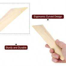 2pcs Pottery Ribs 12.7cm 19.8cm Wooden Clay Ceramic Sculpting Tools Set Finishing Shaping And Smoothing Removing Finger Marks