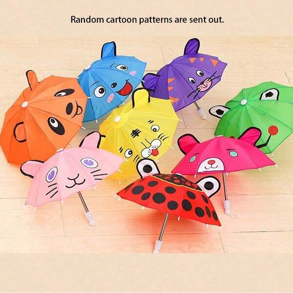 1pc Cute Cartoon Ear Umbrella,E Folding Umbrella, Dance Prop Umbrella, Photo Shoot Umbrella, Suitable For Beach, Camping, Outdoor, Easy To Carry