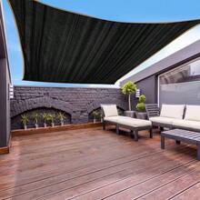 Malla Sombreadora, Toldo Rectangular, Lonas para Exteriores, Sombra Toldo para Jardin, 98 Sombra Exterior, Polietileno Alta Densidad para Patio Jardn, Piscina y Actividades al Aire Libre Negro, 4*6 - Negro + 4*6 - Ver 2