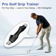 Grip Trainer, Grip Trainer Clubs - Right Hand Training Aid With Design, Corrects Grip Posture And Improves Swing Accuracy - 灰色的 - 查看 3