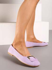 Soft Classic Ballet Flats Women's Casual Work/Office Spring/Autumn - Purple - View 4