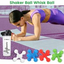 5Pcs Shaker Balls, Plastic Shaker Ball Mixer Bottles, Mixing Balls Protein Shakes Bottle, BPAu2011Free, Easy Clean, Durable Mixing Accessories Gym Sports Colorful - 彩色 - 查看 2