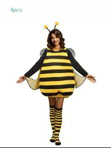 3pcs/Festive Carnival Party Honeybee Ladybug Costume Combination Props - Yellow - View 7