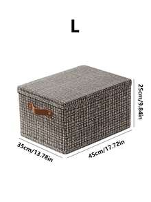 1 pieza Caja de almacenamiento de ropa de tela para el hogar, Caja de almacenamiento de ropa plegable, Caja organizadora de armario, Caja de almacenamiento de gran capacidad, Cesta, Cesta - Multicolor - Ver 11
