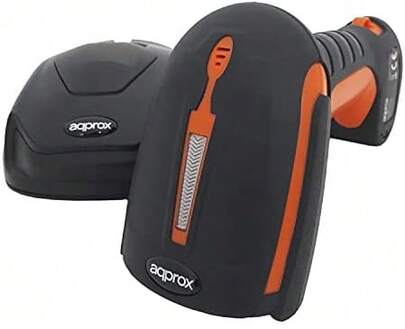 Leitor de código de barras sem fio APPROX APPLS18i 1D industrial IP67 2,4 GHz Adapt USB Bluetooth 12h AUTONOMIA Gatilho manual/automático