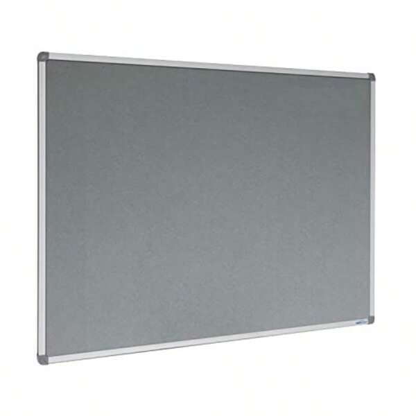 Corporate Felt Pinboard 1500 X 900 Mm Grey With Aluminium Frame Large Bulletin Board For Office Home School Walls