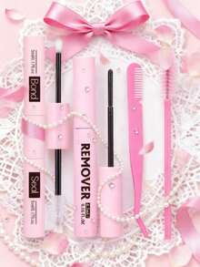 640pcs DIY Eyelash Extension Kit | 30D/40D/50D/60D Curl, 8-18mm | Natural Fluffy Reusable Lashes | All-In-One Set With Applicator, Glue And Remover | Easy Home Lash Extension - Black - View 14