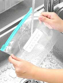 Ziplock Food Storage Bags, Thick Freezer Bags, Microwave , Reusable, Suitable For Organization, Back To School - Multicolor - View 9