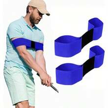 2 Pack Swing Training Aid - Swing Correcting Arm Band - Blue - View 3