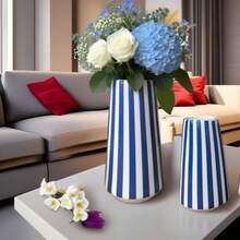 Handpainted Ceramic Flower Vase, Suitable For Desktop Floral Decoration