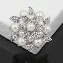 Damen Strass Kristall Brosche Frauen Geschenk Schmuck Anstecknadeln Vintage Weihnachten