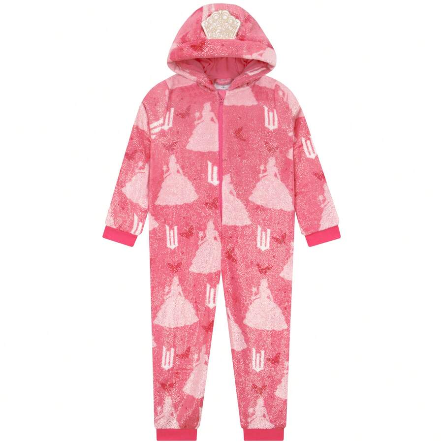 Wicked , Hooded OnesieFor Girls - Pink - View 1