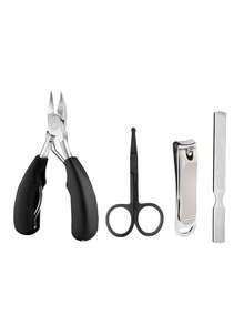4/3/1 Set, Professional Toenail Trimming Nippers Set, Suitable For Ingrown Toenails And Thick Toenails, Stainless Steel Concave Blade/1 Piece, Modern Style, Family Essential, Suitable For Men And Women, Can Be Given As A Gift To Relatives And Friends