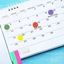 1400 Pcs Pegatinas De Puntos De Colores, Ronda De Etiquetas De Codificacin De Color, Polka Crculo De Puntos Etiqueta Engomada Para La Oficina, Aula, Papeles - Multicolor - Ver 5