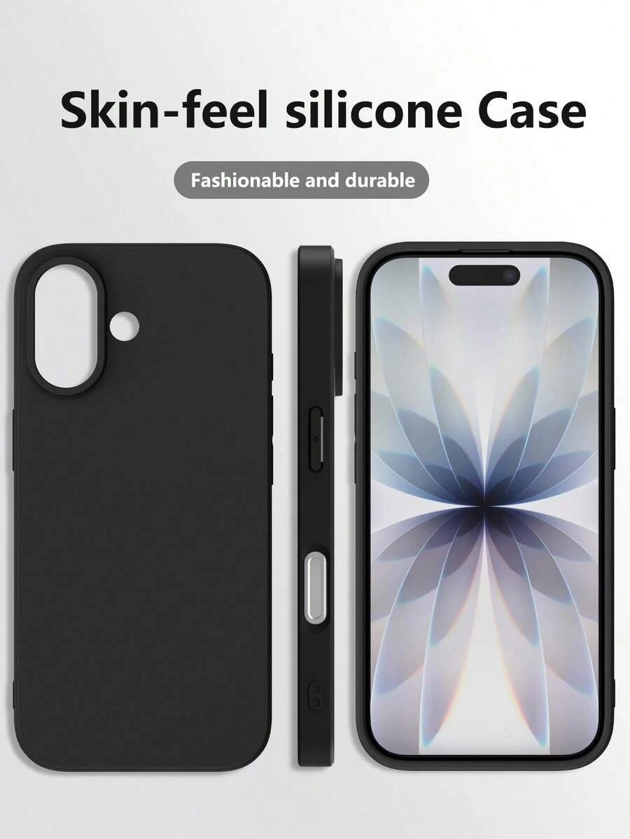 适用于三星 Galaxy S25 Ultra 和 13/16 Pro Max/11 的液态硅胶手机壳，也适用于 A06/A16/A26/A36/A56/A15/A35/A55 等型号。 - 黑色 - 查看 1