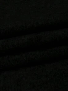 男士宽松圆领毛衣，柔软纯色，商务休闲两相宜，轻盈舒适，宽松版型，长袖，秋冬款 - 黑色 - 查看 7